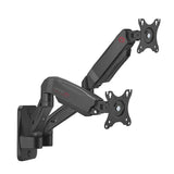 جيم أون GO-5008 ذراع مزدوج للشاشات يُثبت على الحائط - متوافق مع شاشات مقاس 17"-32"