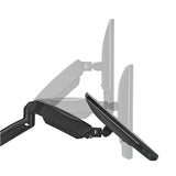 جيم أون GO-5008 ذراع مزدوج للشاشات يُثبت على الحائط - متوافق مع شاشات مقاس 17"-32"