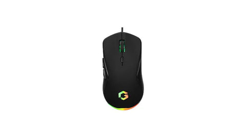 باقة ألعاب جيم أون GO-CYPHERW-XL-B المتكاملة (لوحة مفاتيح، سماعة رأس، فأرة، ولوحة فأرة) - أسود