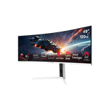 شاشة ألعاب جيم أون GOAC49DQHD120 من سلسلة Spectra Pro X مقاس 49 بوصة بدقة DQHD ومعدل تحديث 120Hz ومنحنية (تدعم PS5) - أبيض