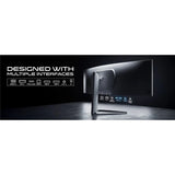 شاشة ألعاب جيم أون GOAC49DQHD120 من سلسلة Spectra Pro X مقاس 49 بوصة بدقة DQHD ومعدل تحديث 120Hz ومنحنية (تدعم PS5) - أبيض