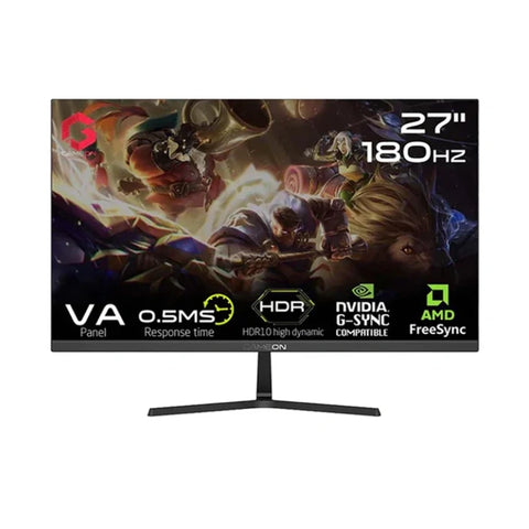 GAMEON GOPS27180VA 27" FHD Fast VA, 180Hz, 0.5 ms, HDMI 2.0 Gaming Monitor (Adaptive Sync and G-Sync Compatible)