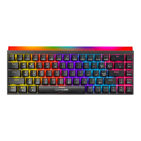 GAMEON PRIMEX Series GO-MK260-RS 60% RGB Mechanical Wired Gaming Keyboard With Customization Software, Red Switch - English/Arabic