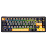GAMEON VOLT Series 60% RGB Magnetic Mechanical Wired Gaming Keyboard, Pink Switch - English/Arabic (GOMGK68-RS)