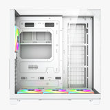 GAMEON Valkyrie I Series ATX Mid Tower Gaming Case - White (4 ARGB Fans Included)