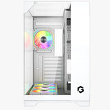 GAMEON Valkyrie I Series ATX Mid Tower Gaming Case - White (4 ARGB Fans Included)