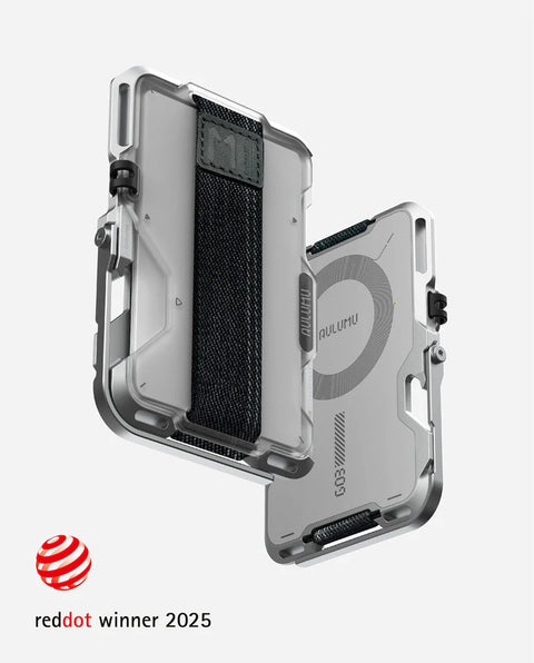 AULUMU G03 Multi-Tool Magnetic Metal Wallet Frosted Cover - Translucent White