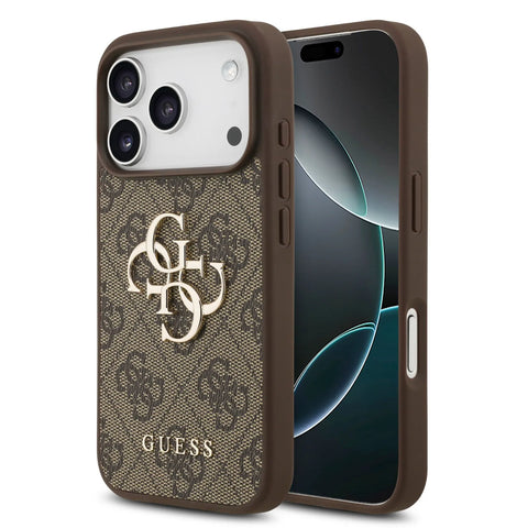 Guess, Magsafe PU Leather Case With Big 4G & Classic Logo, iphone 17 Pro