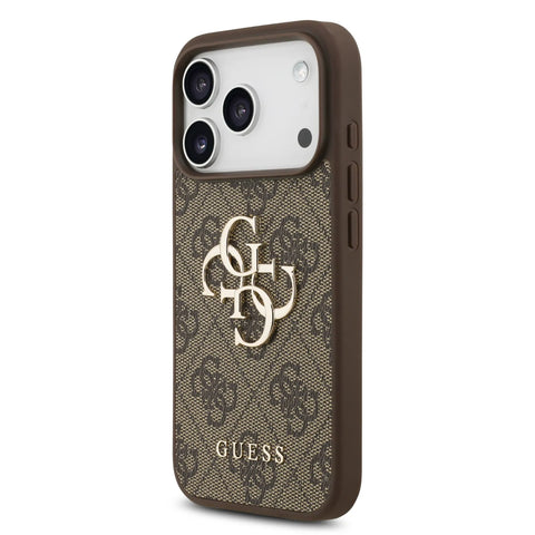 Guess, Magsafe PU Leather Case With Big 4G & Classic Logo, iphone 17 Pro
