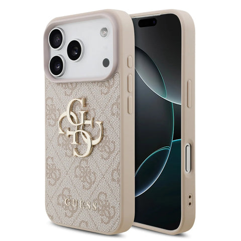 Guess, Magsafe PU Leather Case With Big 4G & Classic Logo, iphone 17 Pro