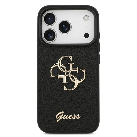 Guess, PU Glitter Case With Big 4G Metal Logo, iphone 17 Pro Max