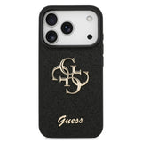 Guess, PU Glitter Case With Big 4G Metal Logo, iphone 17 Pro Max