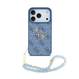 Guess, 4G PU Leather Case with Big 4G & Classic Logo with Wrist Strap, iPhone 17 Pro Max