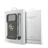 Guess, 4G PU Leather Case with Big 4G & Classic Logo with Wrist Strap, iPhone 17 Pro Max