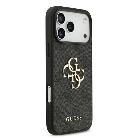 Guess, 4G PU Leather Case with Big 4G & Classic Logo with Wrist Strap, iPhone 17 Pro Max