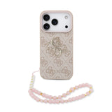 Guess, 4G PU Leather Case with Big 4G & Classic Logo with Wrist Strap, iPhone 17 Pro Max