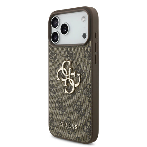 Guess, 4G PU Leather Case with Big 4G & Classic Logo with Wrist Strap, iPhone 17 Pro Max