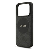Guess, MagSafe 4G PU Leather Case with Round Patch & Classic Logo, iPhone 17 Pro