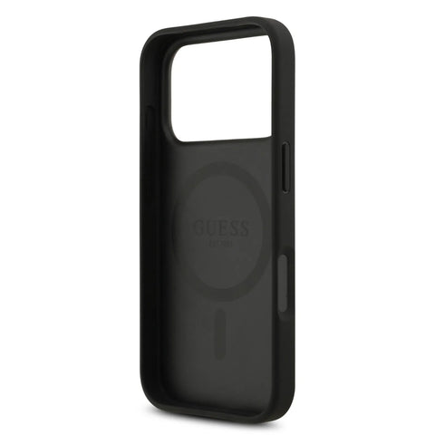 Guess, MagSafe 4G PU Leather Case with Round Patch & Classic Logo, iPhone 17 Pro