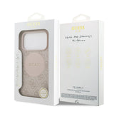 Guess, MagSafe 4G PU Leather Case with Round Patch & Classic Logo, iPhone 17 Pro