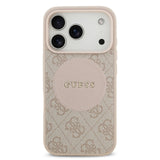 Guess, MagSafe 4G PU Leather Case with Round Patch & Classic Logo, iPhone 17 Pro