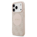 Guess, MagSafe 4G PU Leather Case with Round Patch & Classic Logo, iPhone 17 Pro