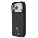 Guess, MagSafe 4G PU Leather Case with Small 4G & Classic Metal Logo, iPhone 17 Pro