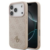 Guess, MagSafe 4G PU Leather Case with Small 4G & Classic Metal Logo, iPhone 17 Pro