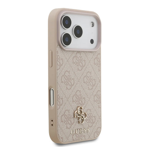 Guess, MagSafe 4G PU Leather Case with Small 4G & Classic Metal Logo, iPhone 17 Pro