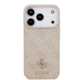 Guess, MagSafe 4G PU Leather Case with Small 4G & Classic Metal Logo, iPhone 17 Pro