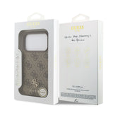 Guess, MagSafe 4G PU Leather Case with Small 4G & Classic Metal Logo, iPhone 17 Pro