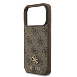 Guess, MagSafe 4G PU Leather Case with Small 4G & Classic Metal Logo, iPhone 17 Pro