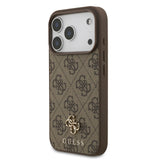 Guess, MagSafe 4G PU Leather Case with Small 4G & Classic Metal Logo, iPhone 17 Pro