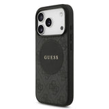 Guess, MagSafe 4G PU Leather Case with Round Patch & Classic Logo, iPhone 17 Pro Max