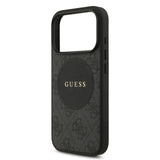 Guess, MagSafe 4G PU Leather Case with Round Patch & Classic Logo, iPhone 17 Pro Max