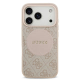 Guess, MagSafe 4G PU Leather Case with Round Patch & Classic Logo, iPhone 17 Pro Max