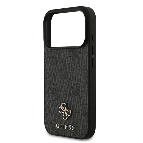 Guess, MagSafe 4G PU Leather Case with Small 4G & Classic Metal Logo, iPhone 17 Pro Max