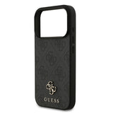 Guess, MagSafe 4G PU Leather Case with Small 4G & Classic Metal Logo, iPhone 17 Pro Max