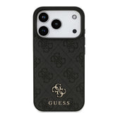 Guess, MagSafe 4G PU Leather Case with Small 4G & Classic Metal Logo, iPhone 17 Pro Max