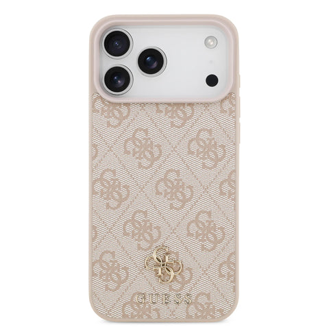Guess, MagSafe 4G PU Leather Case with Small 4G & Classic Metal Logo, iPhone 17 Pro Max