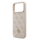 Guess, MagSafe 4G PU Leather Case with Small 4G & Classic Metal Logo, iPhone 17 Pro Max