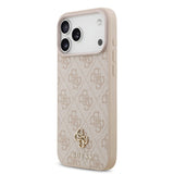 Guess, MagSafe 4G PU Leather Case with Small 4G & Classic Metal Logo, iPhone 17 Pro Max