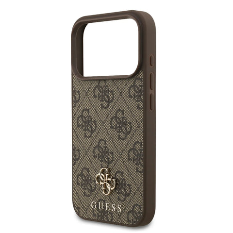 Guess, MagSafe 4G PU Leather Case with Small 4G & Classic Metal Logo, iPhone 17 Pro Max
