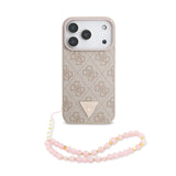Guess, MagSafe 4G PU Leather Case With Small 4G Logo & Lanyard, iphone 17 Pro Max