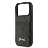 Guess, PU Case with Card Slot & Script Metal Logo, iPhone 17 Pro