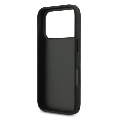 Guess, PU Case with Card Slot & Script Metal Logo, iPhone 17 Pro Max