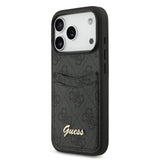 Guess, PU Case with Card Slot & Script Metal Logo, iPhone 17 Pro Max