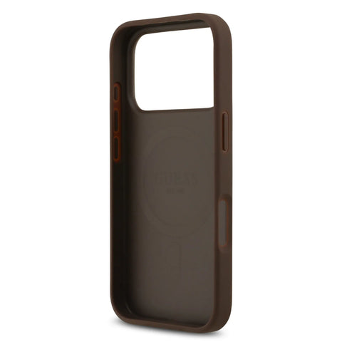 Guess, MagSafe 4G PU Leather Case with Classic & Strass Logo, iPhone 17 Pro