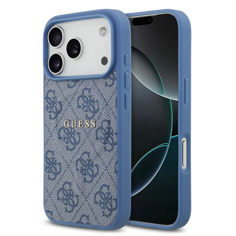 Guess, MagSafe 4G PU Leather Case with Classic Logo, iPhone 17 Pro