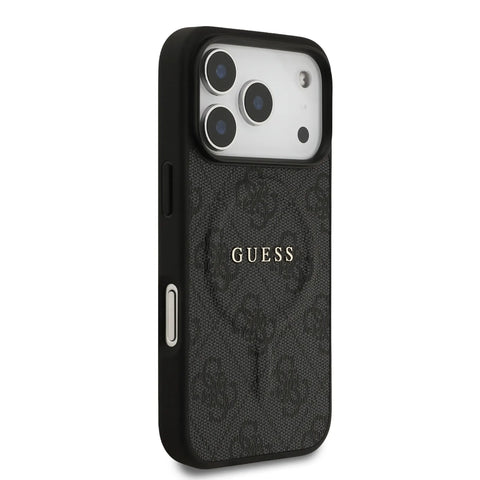 Guess, MagSafe 4G PU Leather Case with Classic Logo, iPhone 17 Pro